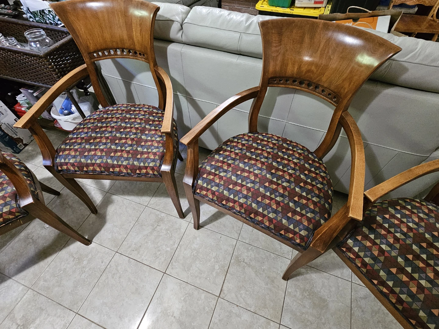 Wooden Dining Table and Chairs Set - photo 3