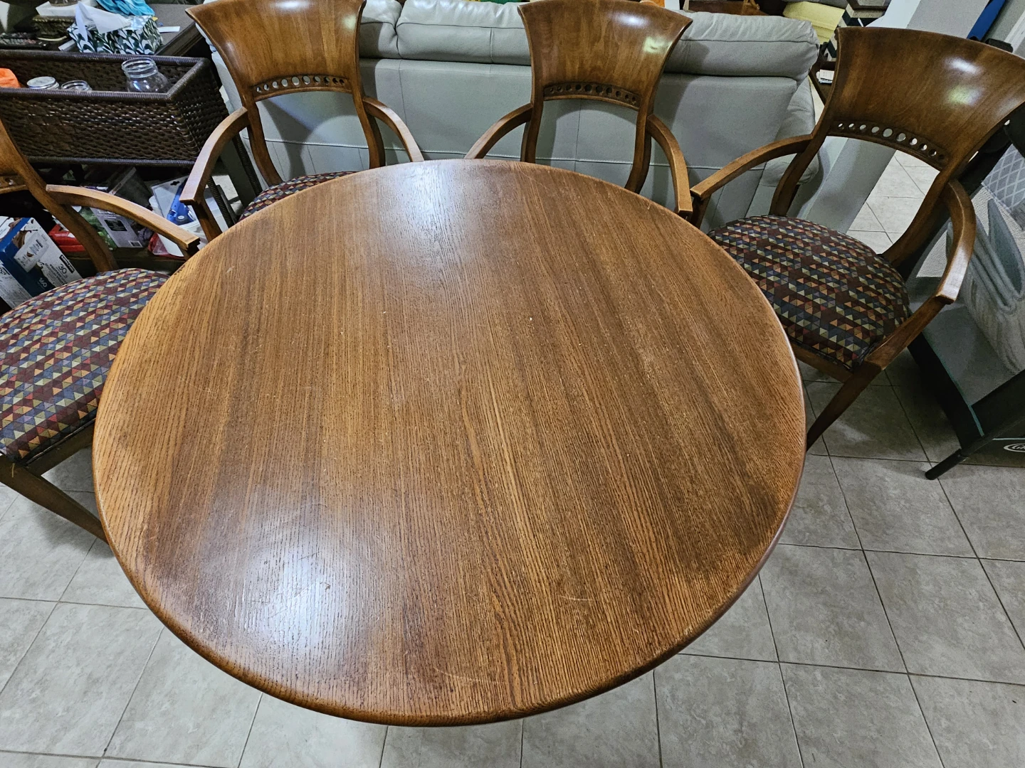 Wooden Dining Table and Chairs Set - photo 4