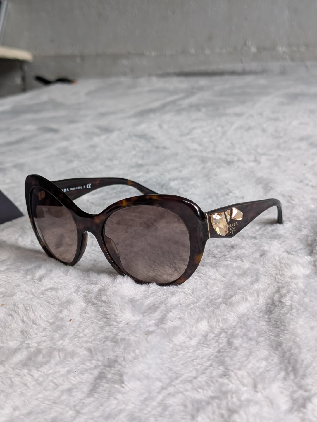 Prada Sunglasses with Rhinestone Detail