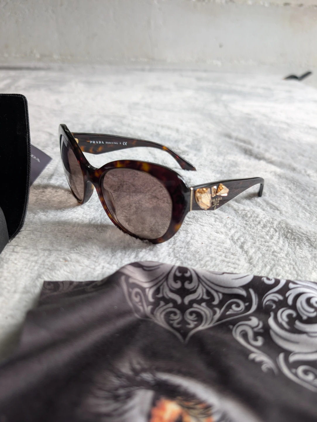 Prada Sunglasses with Rhinestone Detail - photo 2