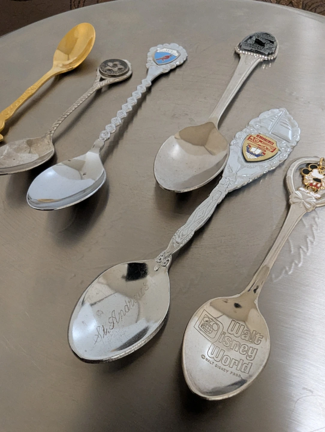 Collection of 6 Souvenir Spoons