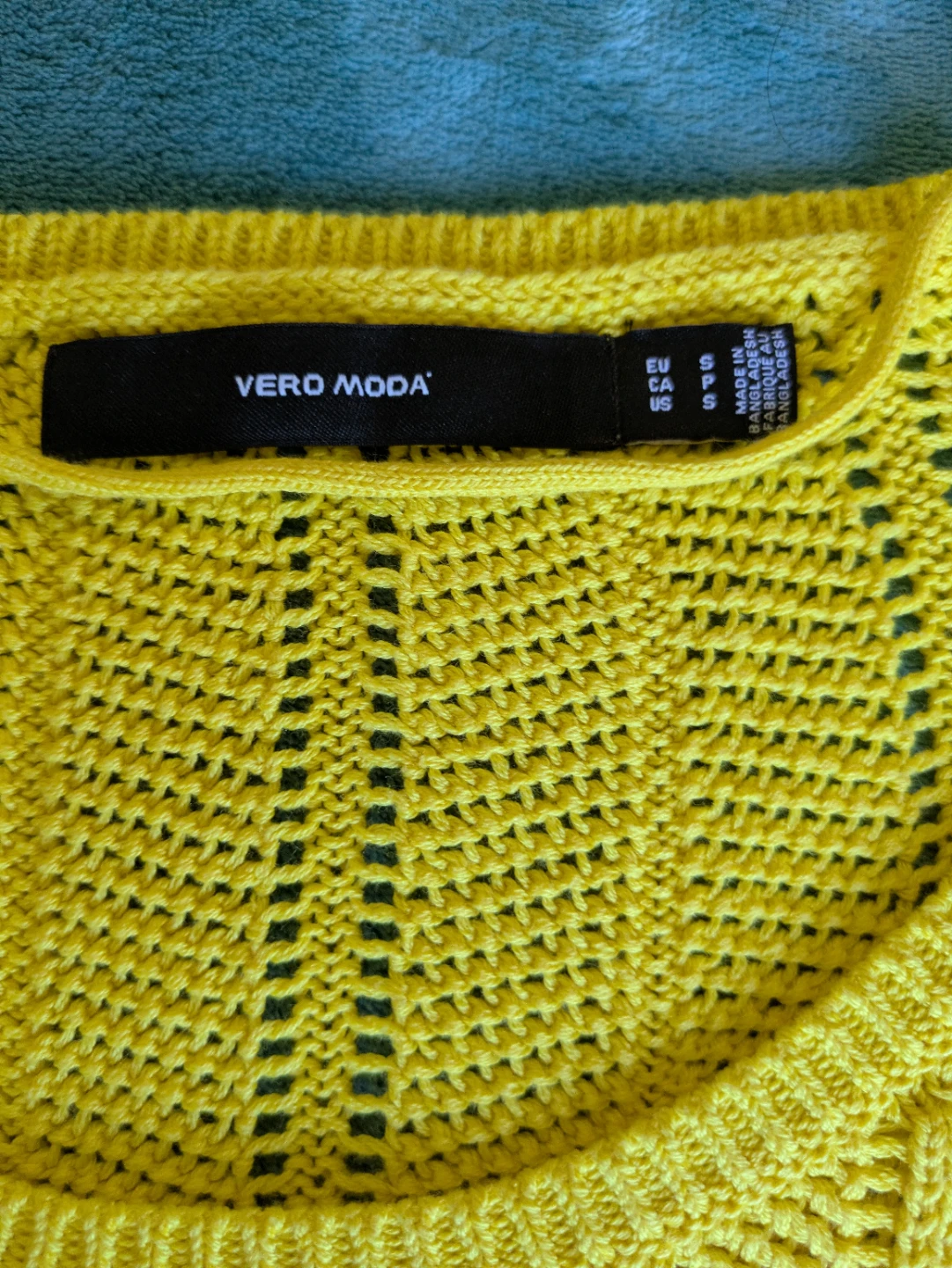 Vero Moda Yellow Striped Knit Top - photo 2