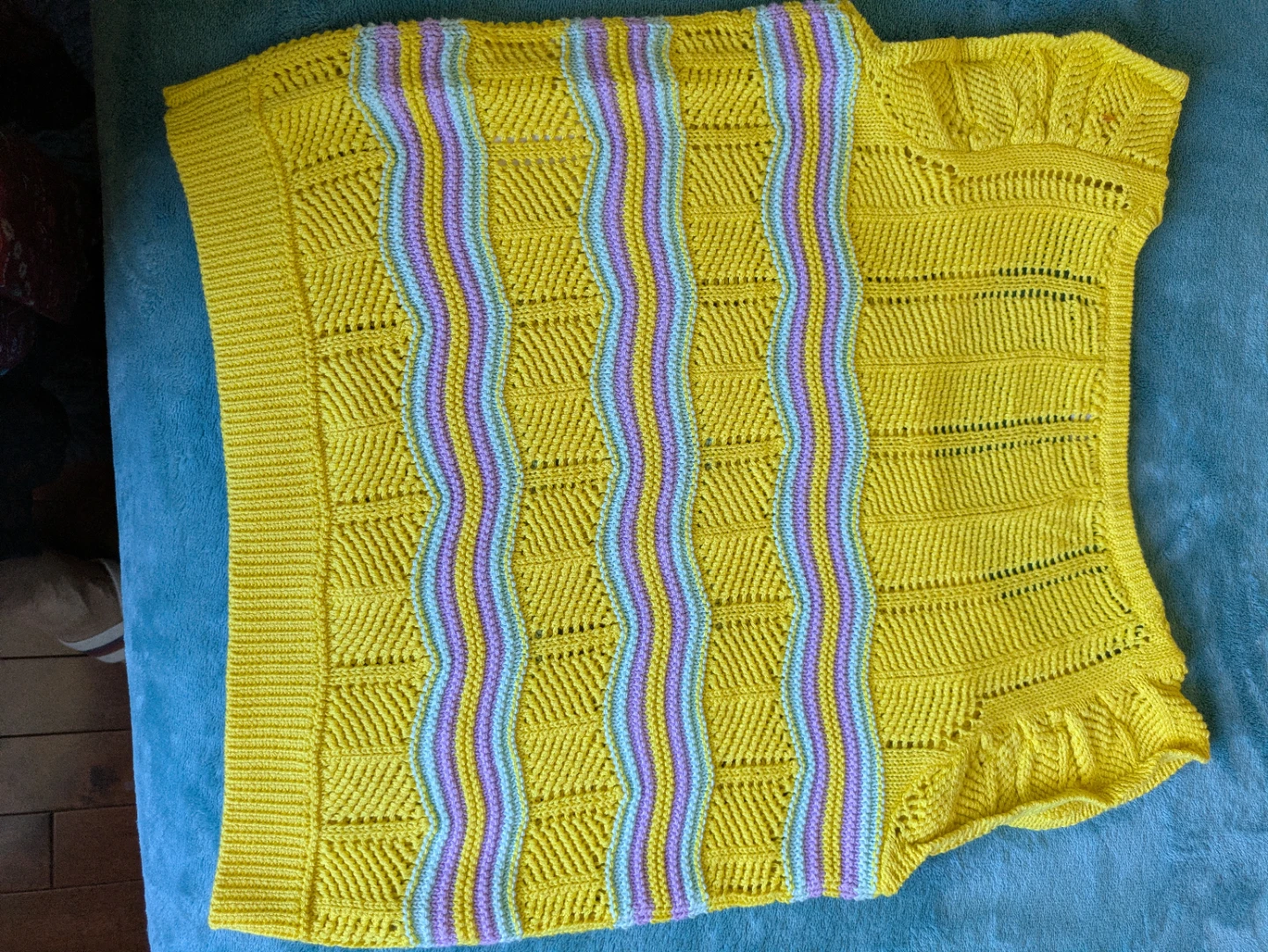 Vero Moda Yellow Striped Knit Top - photo 3
