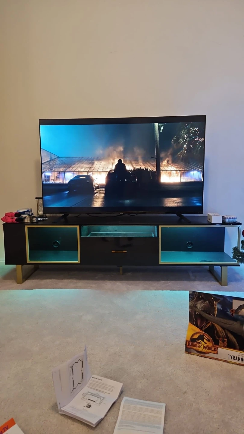 Modern TV Stand with LED Lights
