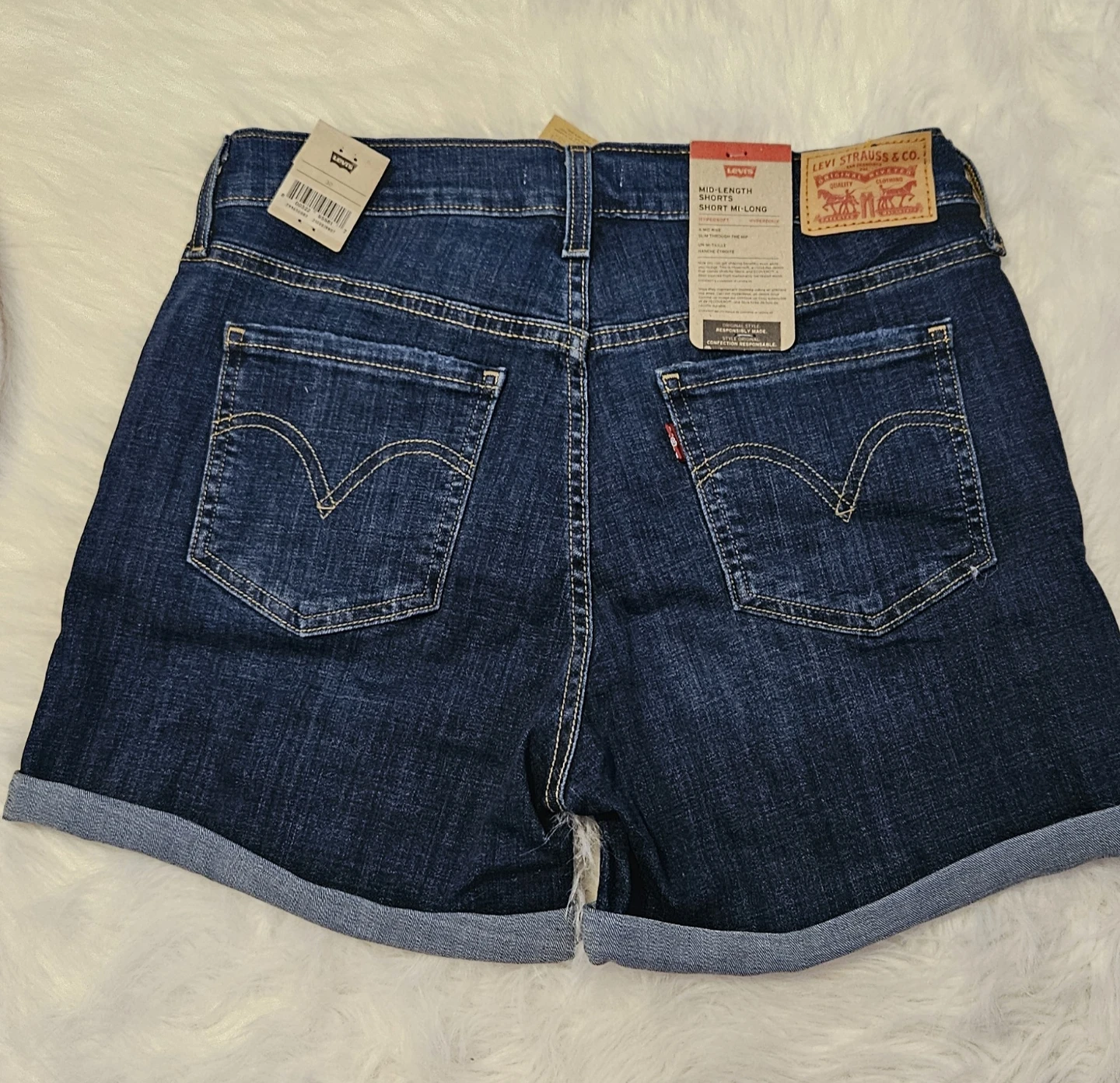 Levi's Women's Mid-Length Denim Shorts Size 30 - photo 3