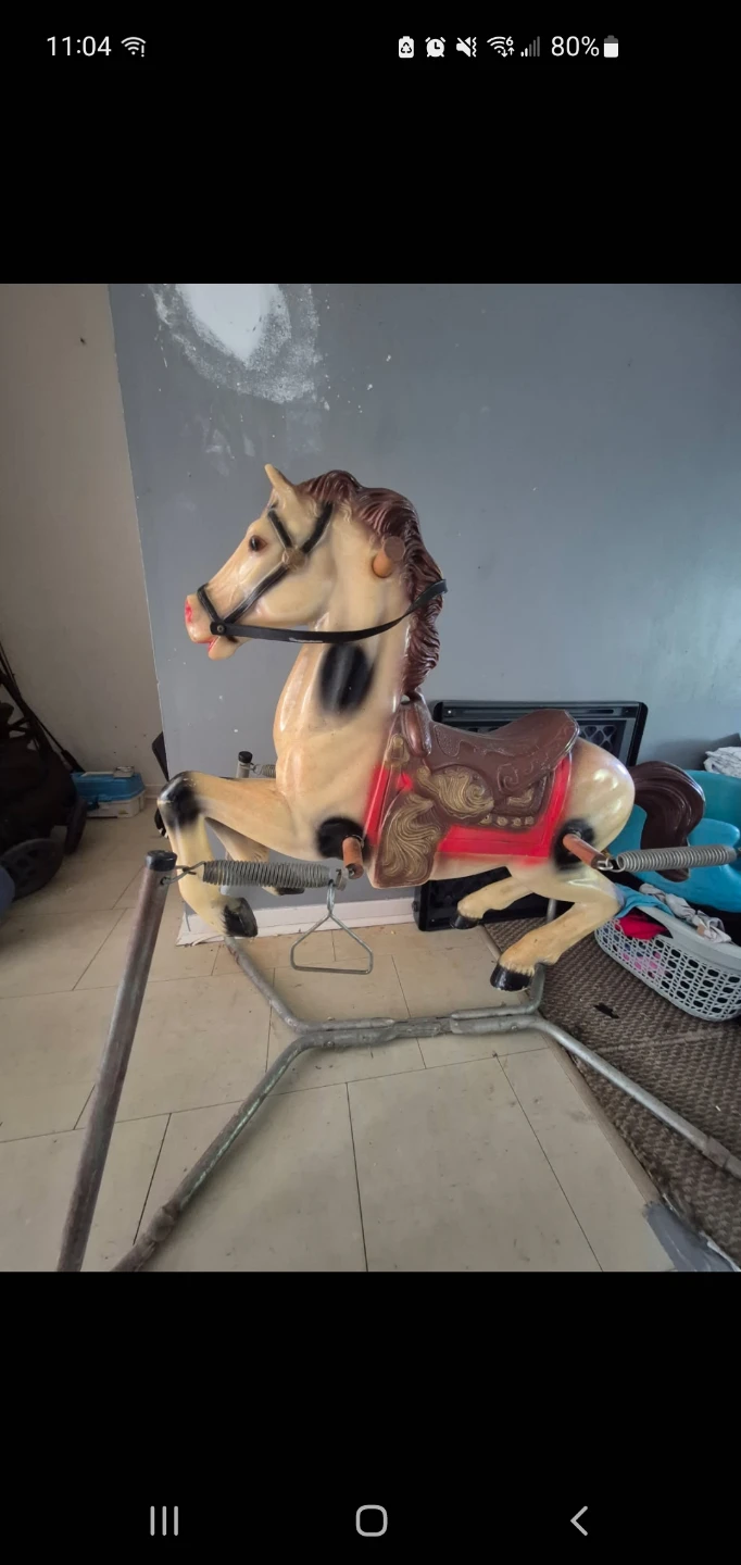 Vintage Spring Rocking Horse Toy - photo 2