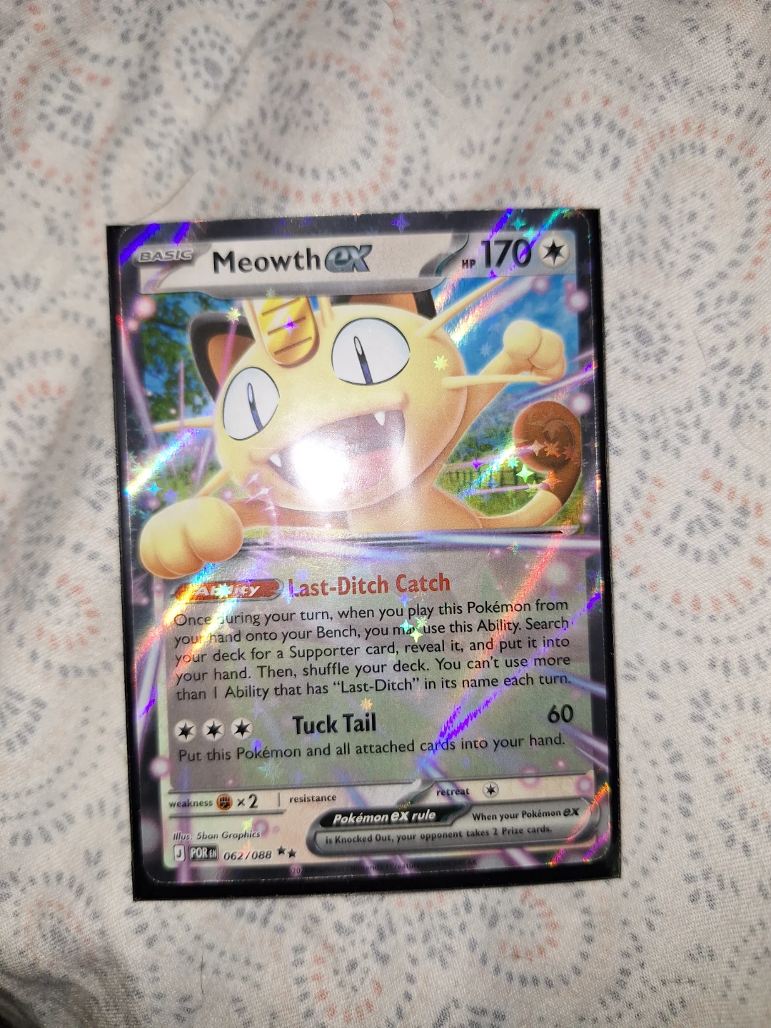 Meowth EX Pokemon Card