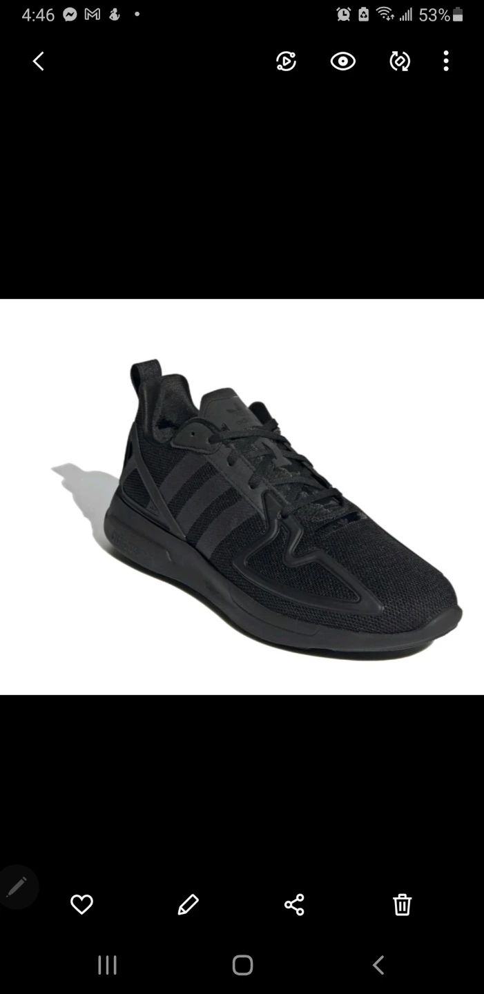 Brand new Adidas ZX Flux Black Running Shoes