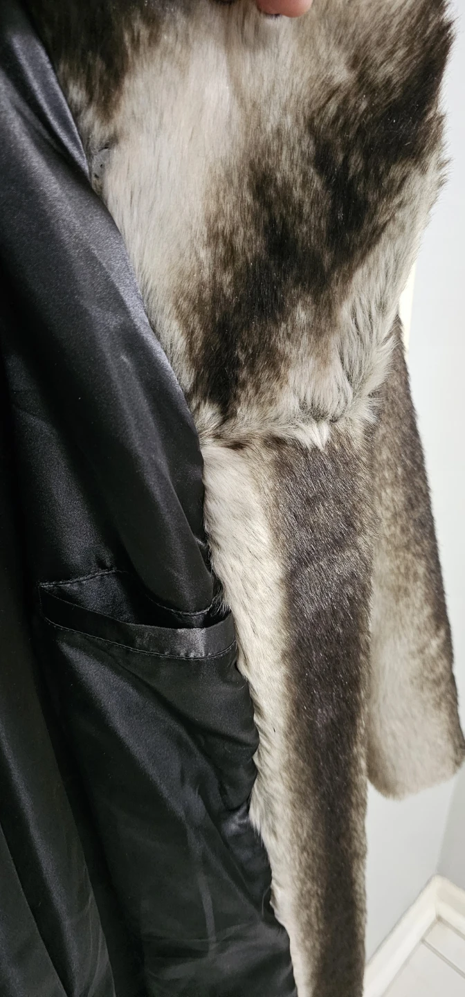 Regal Faux-Fur Coat XL/TG Striped - photo 3