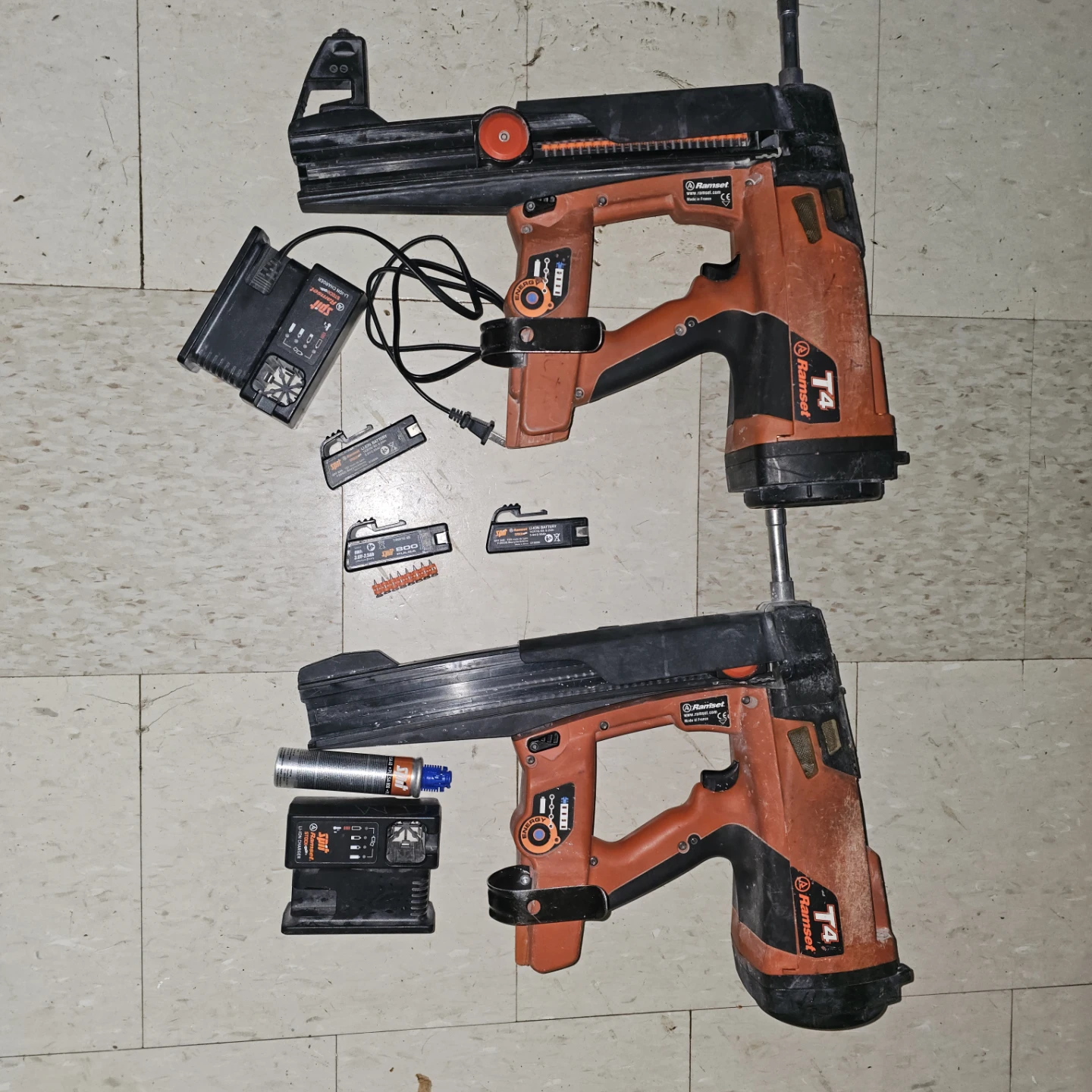 A Pair of lightly used Ramset T4 Gas Actuated Nailers - photo 2