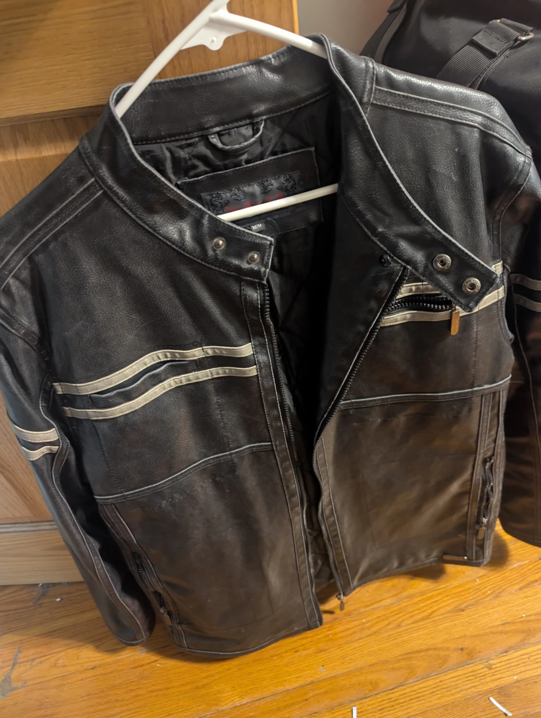 Men's Brown Leather Motorcycle Jacket