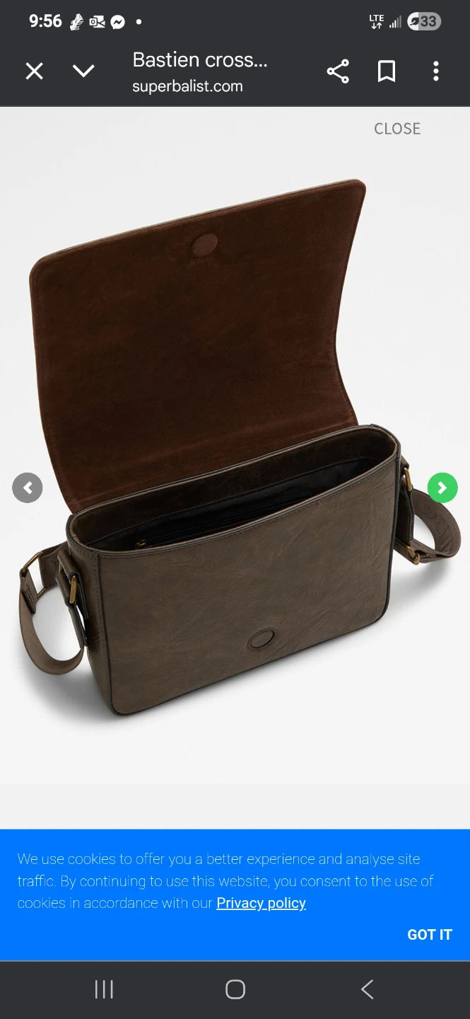 Aldo Dark Brown Messenger Bag - photo 3