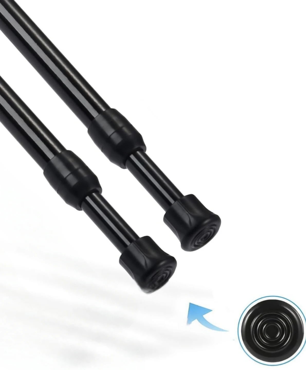 Pack of 2 Tension Rod Adjustable 24"-43"