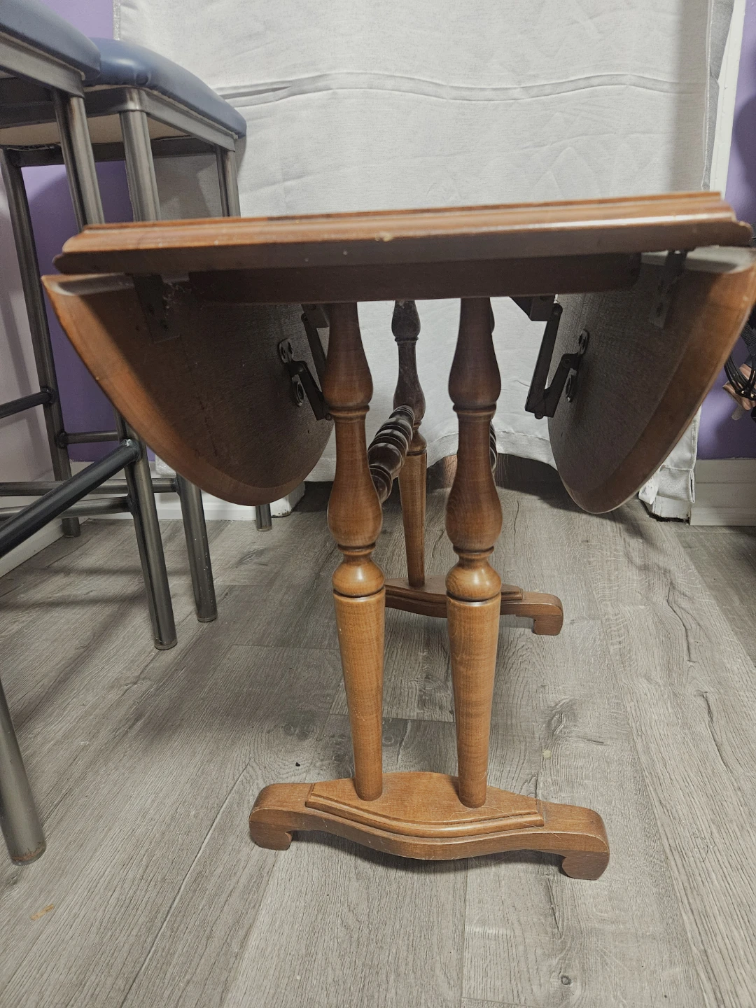 Wooden Drop Leaf Table - photo 5