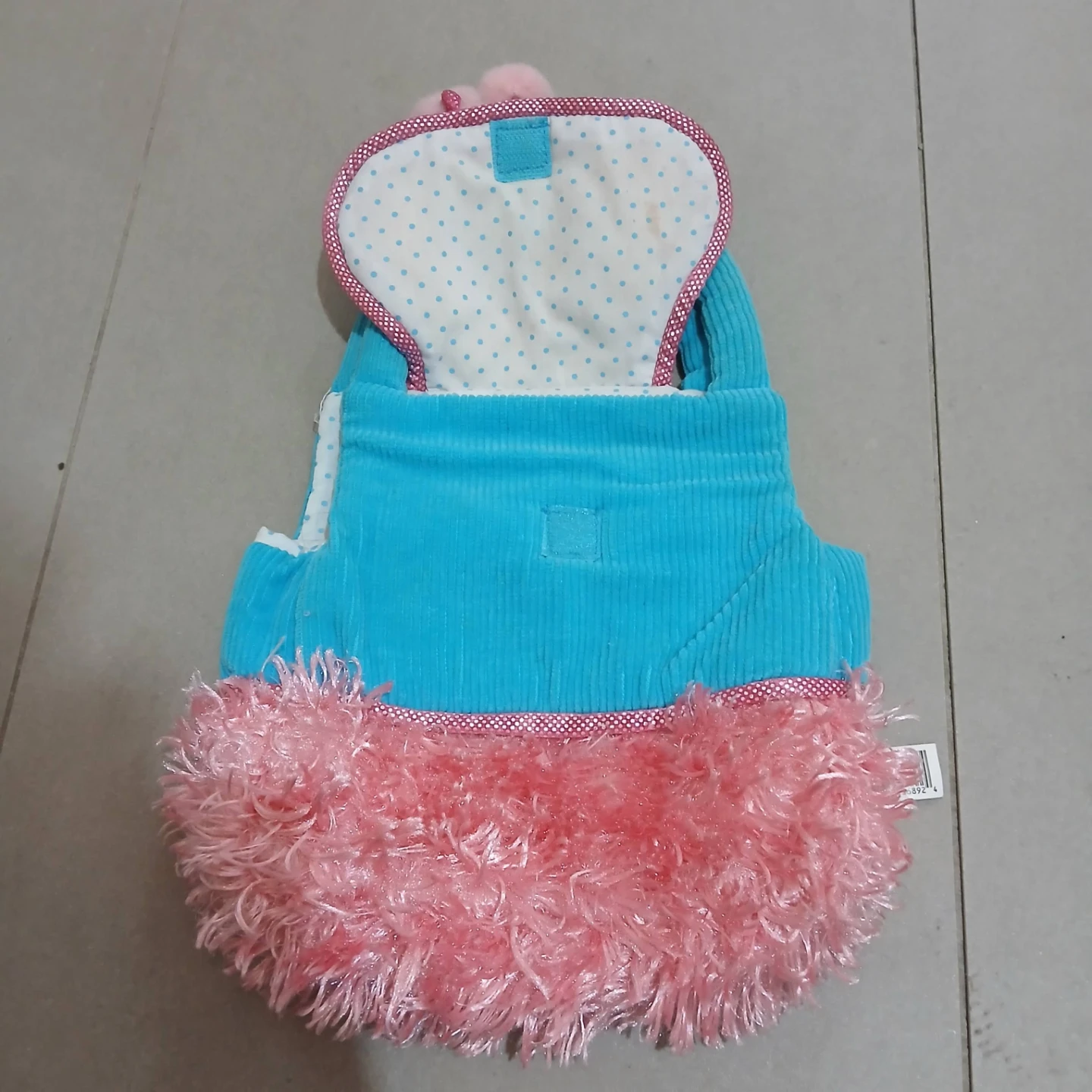 ⚽ Webkinz Blue and Pink Plush Purse Accessory - photo 2