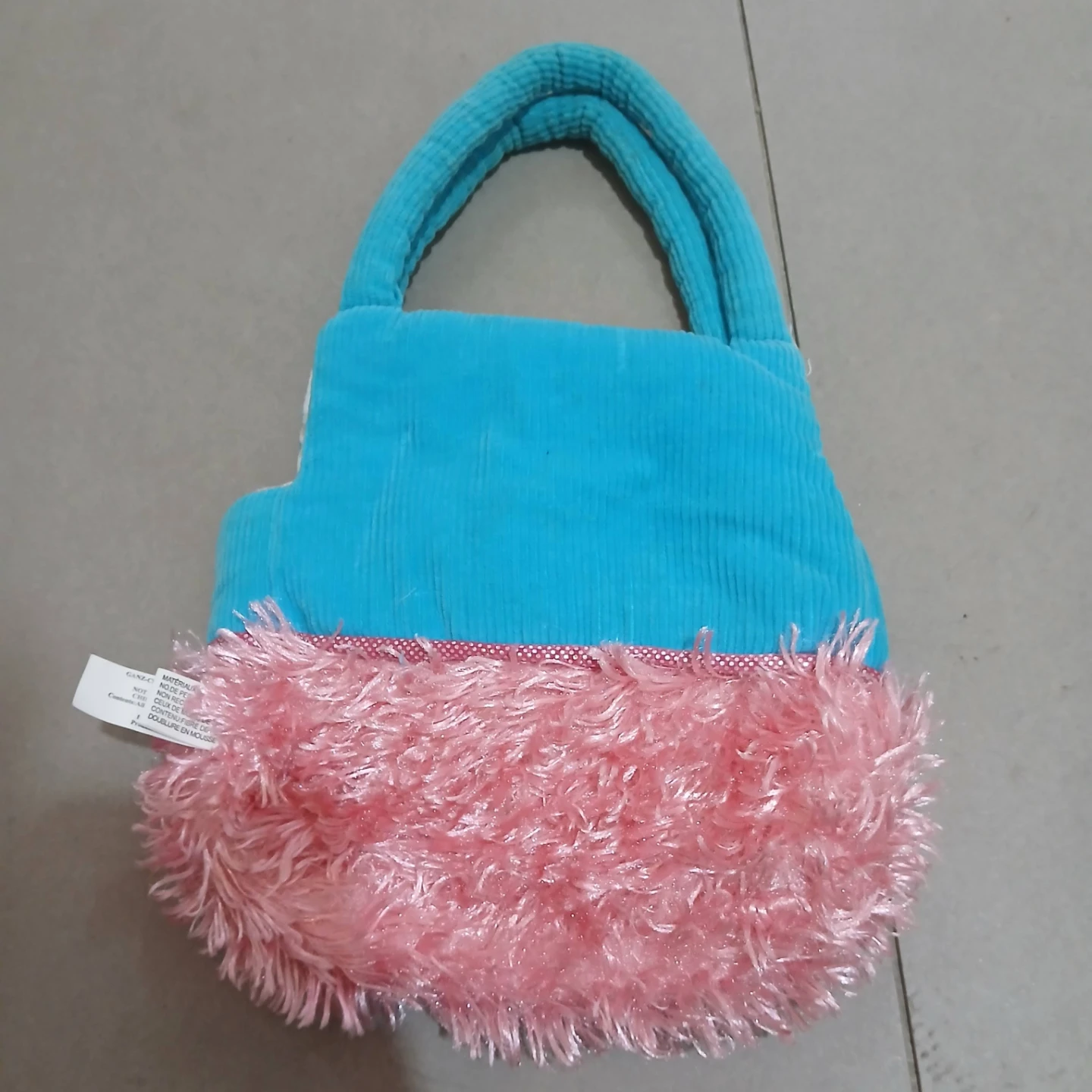 ⚽ Webkinz Blue and Pink Plush Purse Accessory - photo 3