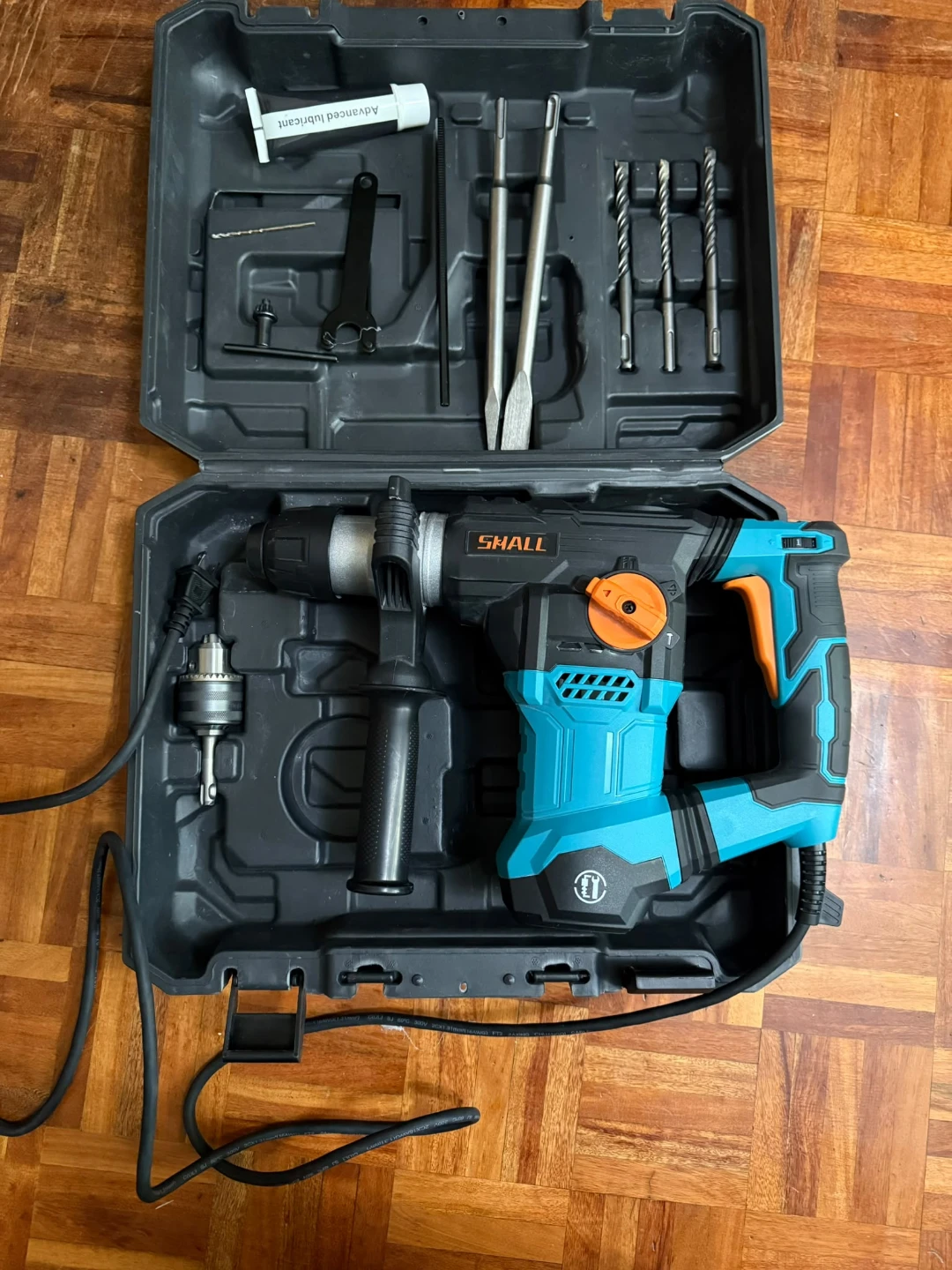 SHALL Corded Rotary Hammer Drill Kit Full Accessory Kit