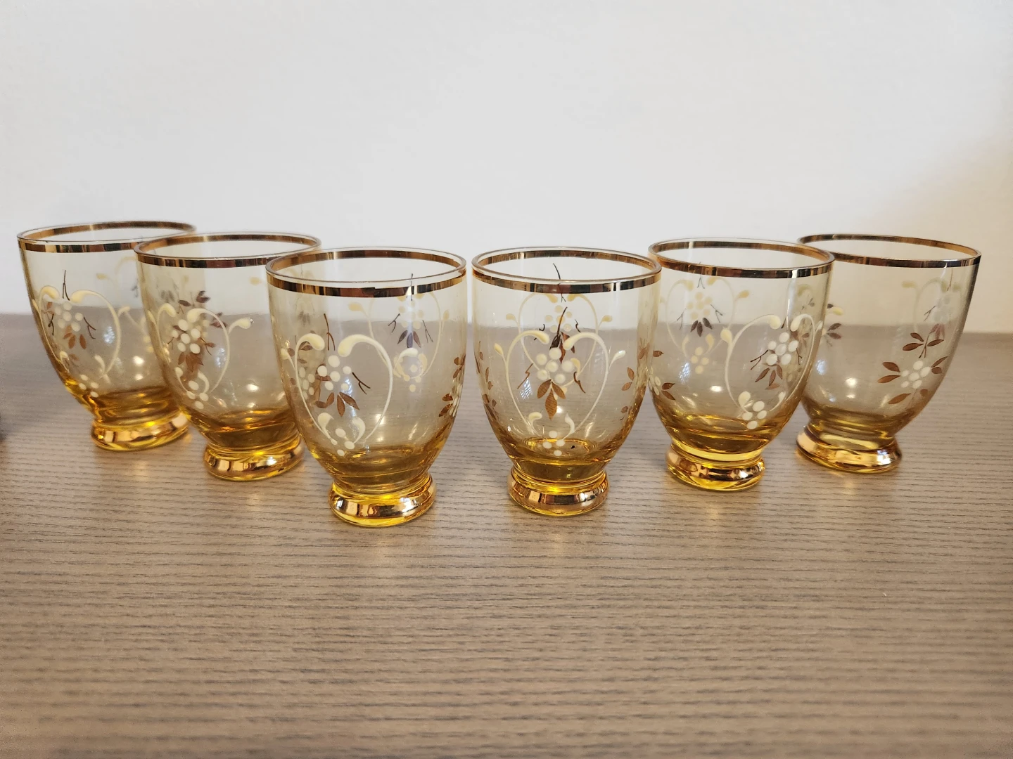 Amber Glass Decanter and Glasses Set - photo 3