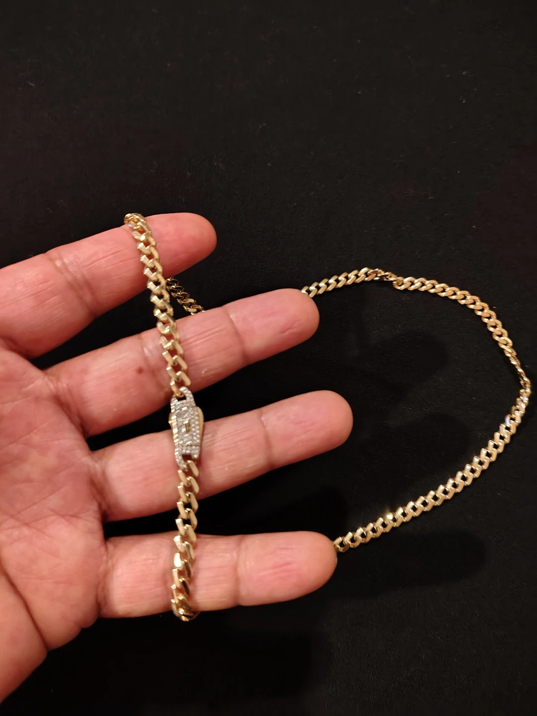 Cadena 10K Gold Monacos - photo 2
