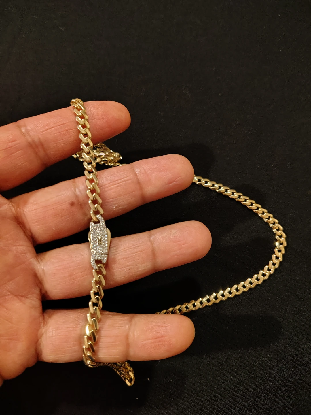 Cadena 10K Gold Monacos - photo 4