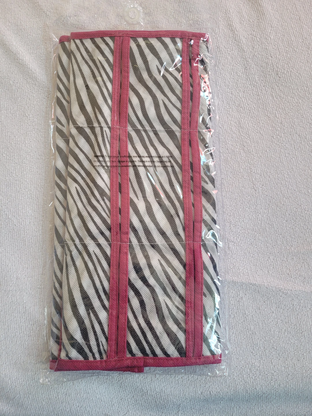 KEEPER Jewelry Organizer - Zebra Print Hanging Storage - photo 2