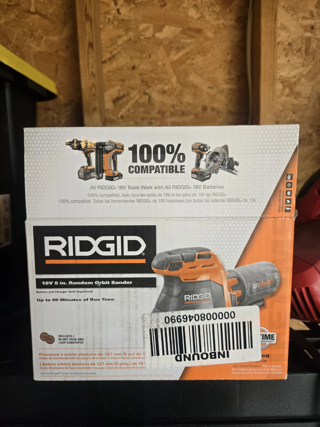 RIDGID 18V 5 in. Random Orbit Sander