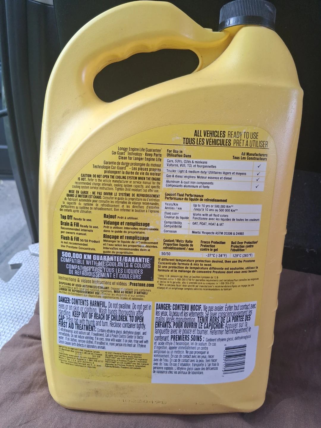 Prestone Antifreeze + Coolant 3.78L - photo 2