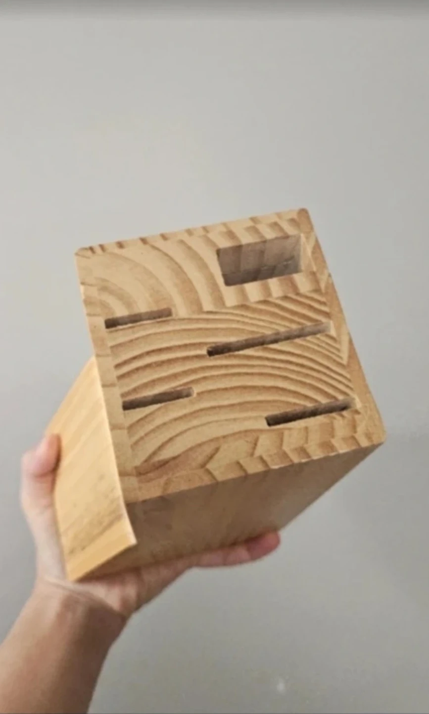 Wooden Knife Block Holder - photo 3