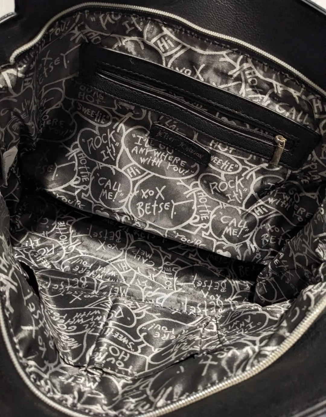 Betsy Johnson Black Bow Tote Bag - photo 3