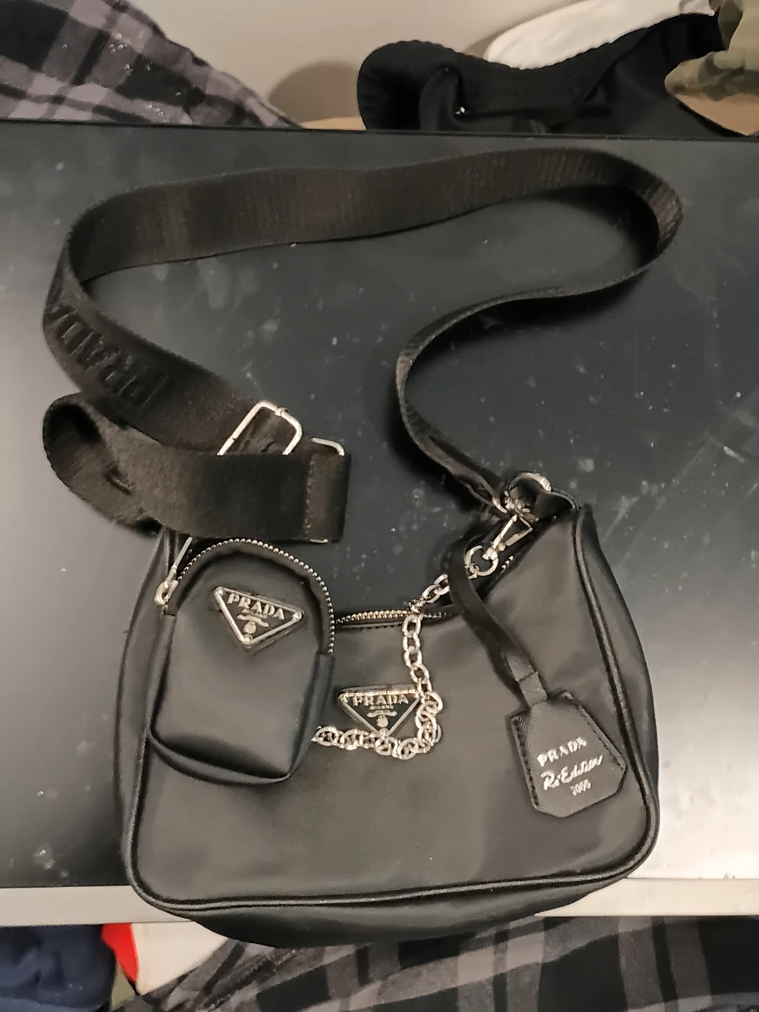 Prada Re-Edition Shoulder Bag with Pouch - photo 3