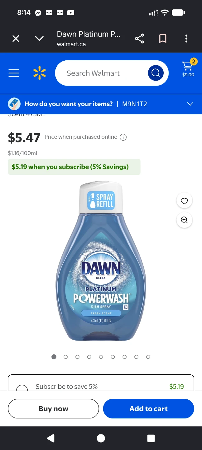 Dawn Platinum Powerwash Dish Spray - Fresh Scent