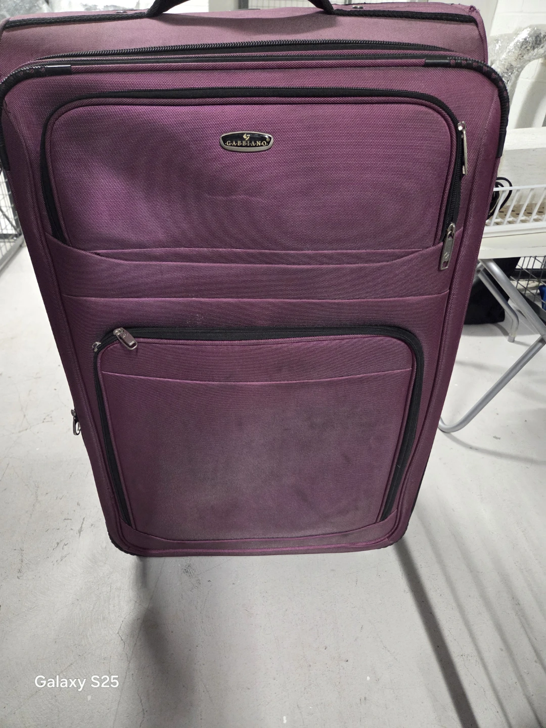 Gabbiano Purple Rolling Suitcase - photo 3