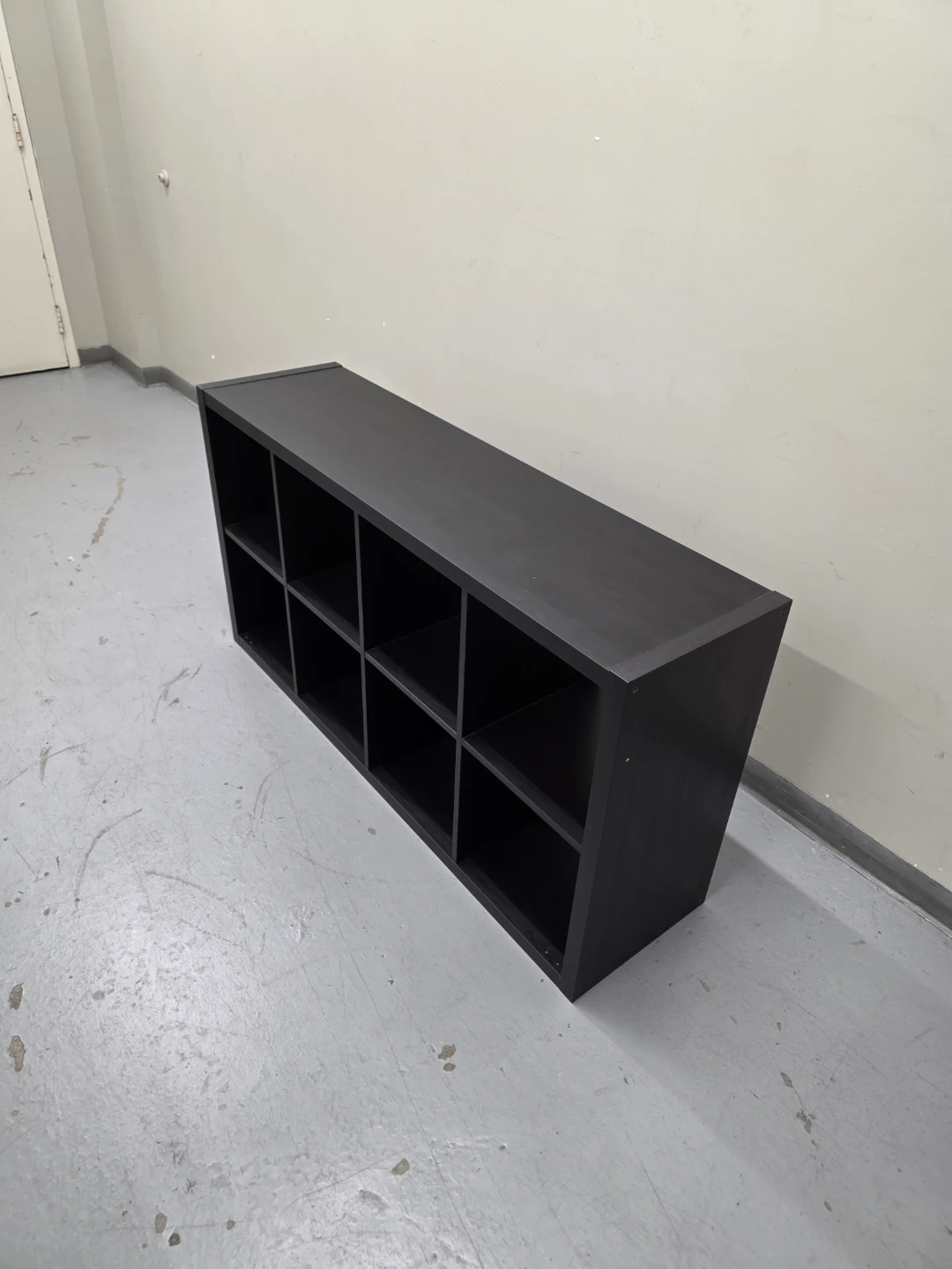 Black 9-Cube Storage Shelf