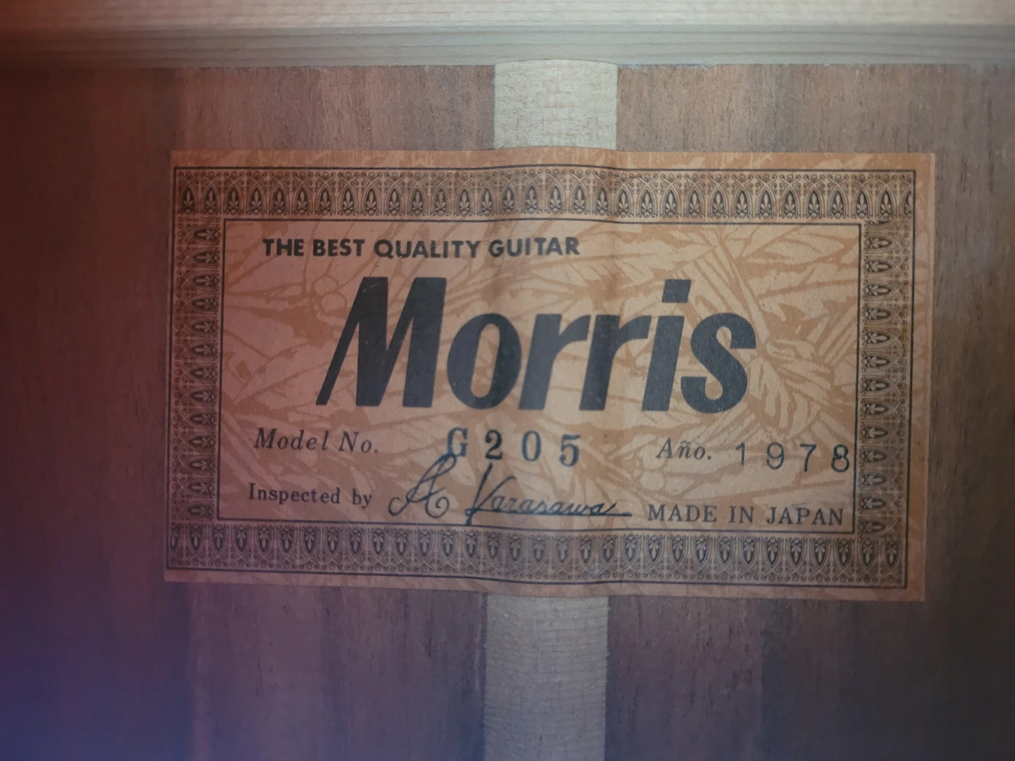 Morris G205 Classical Guitar - photo 5