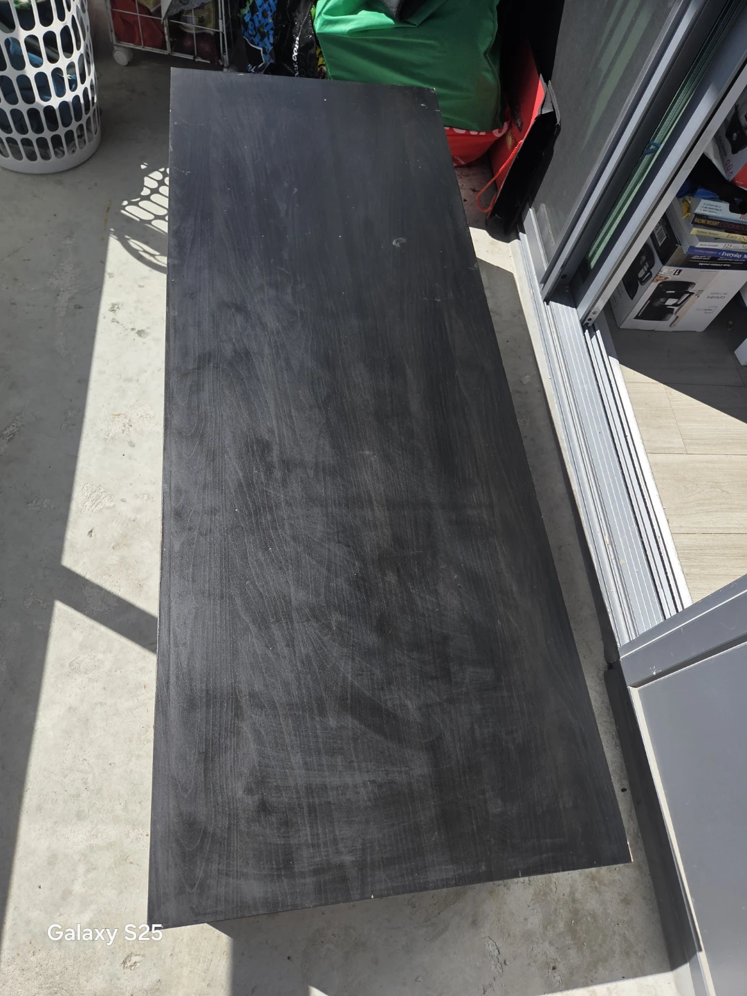 Black Wooden Shelf Unit - photo 2