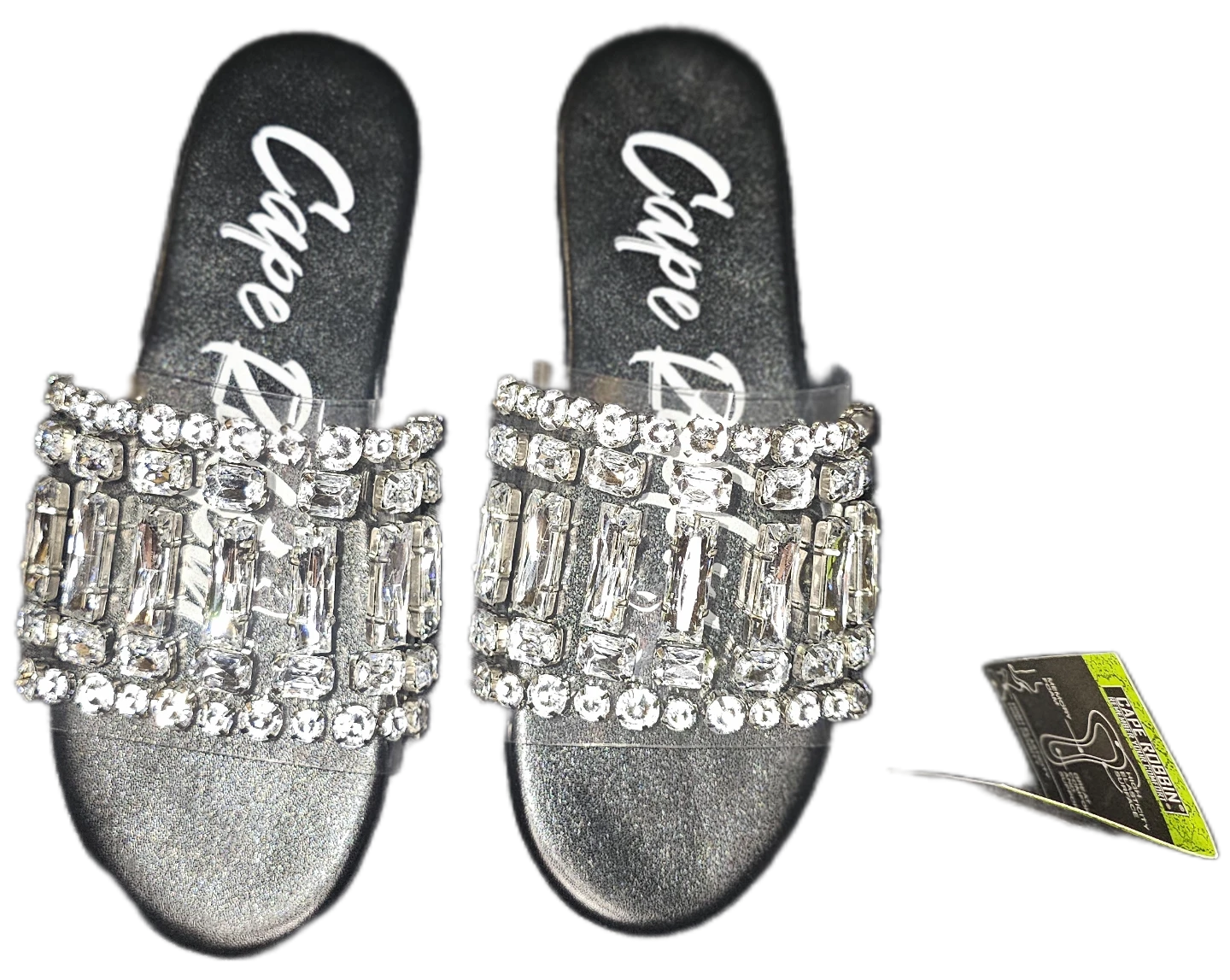 Cape Robbin Embellished Slides Size 5.5⚽️