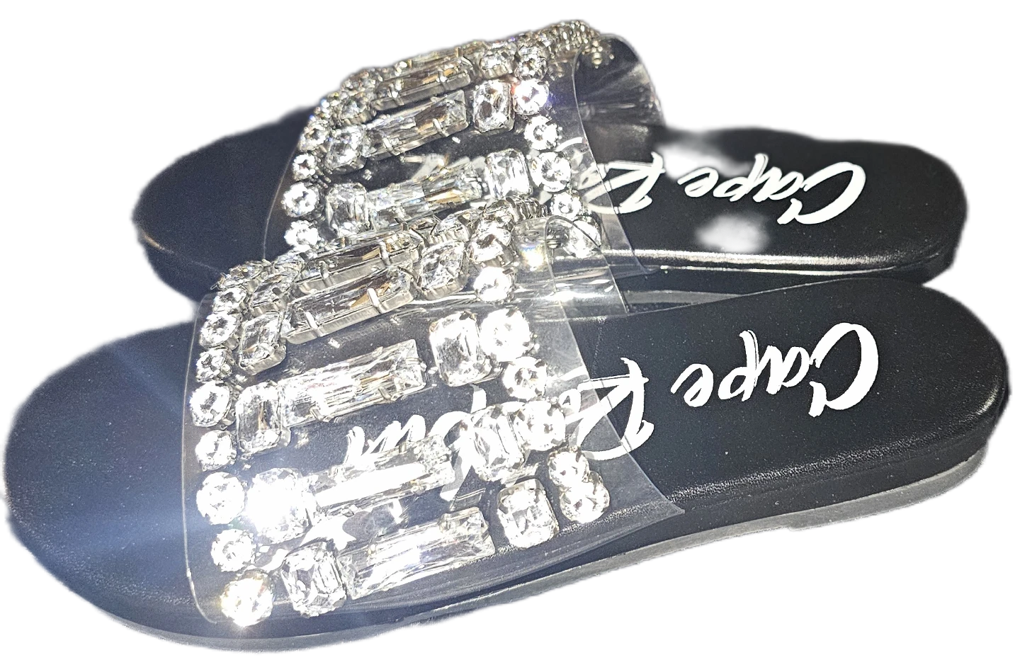 Cape Robbin Embellished Slides Size 5.5⚽️ - photo 3