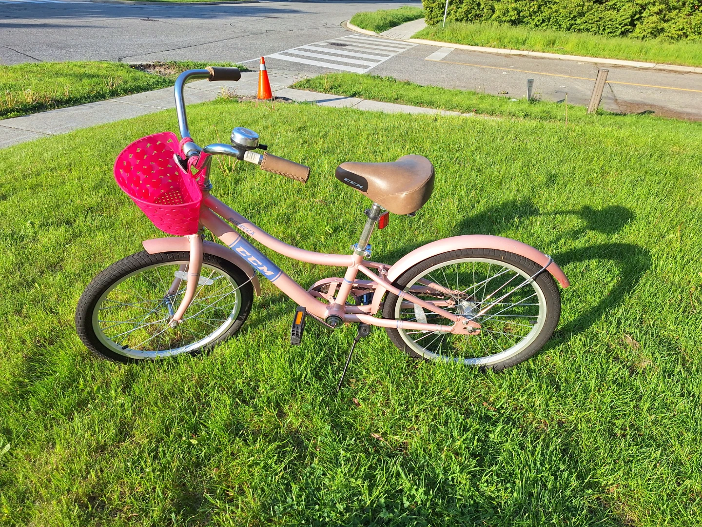 Pink CCM Girls' Bike with Basket