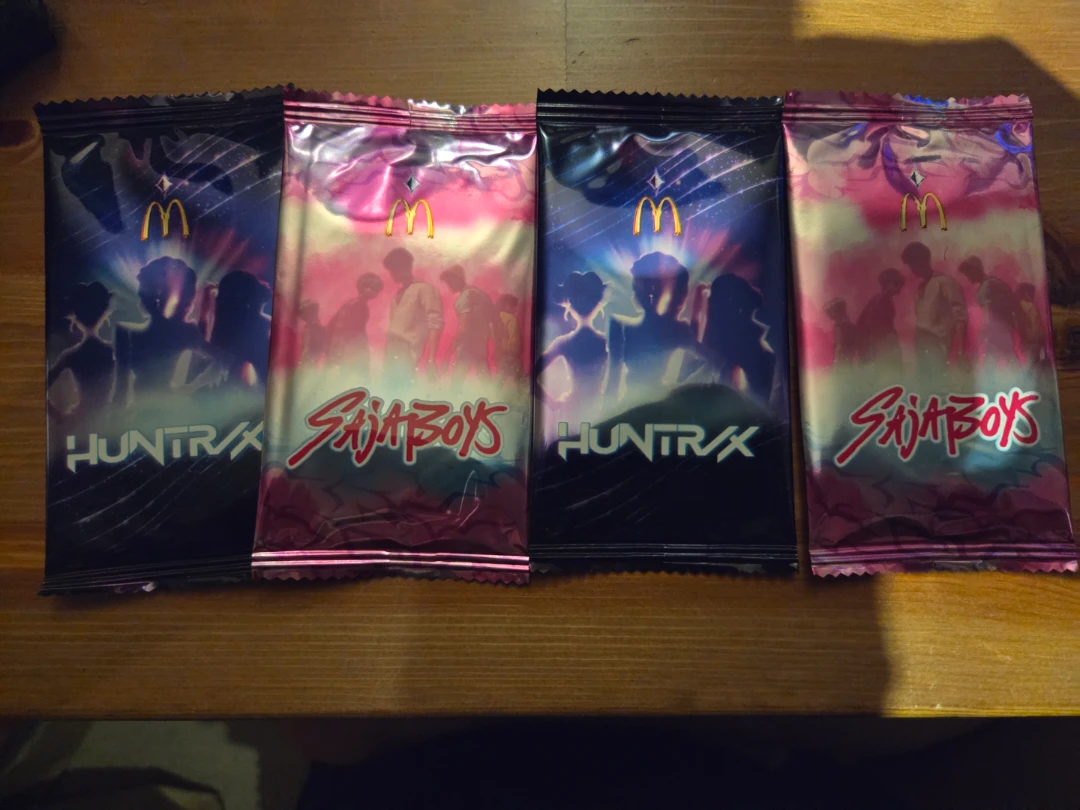 Official McDonald's KPOP Demon Hunter Card Packs