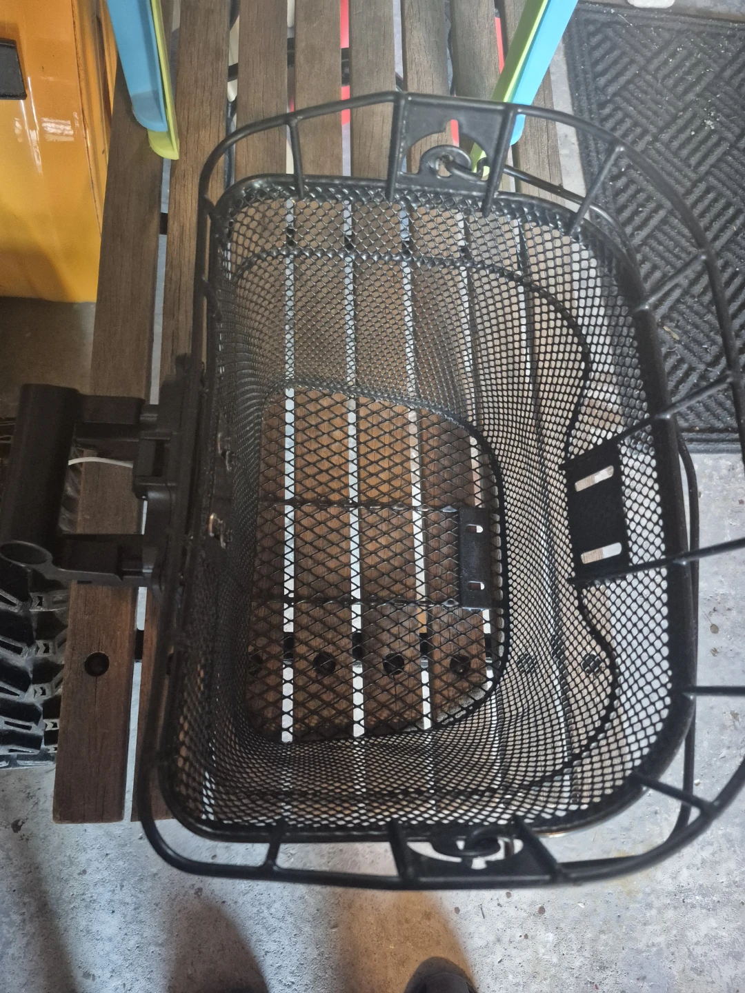 Black Mesh Bicycle Basket - photo 2