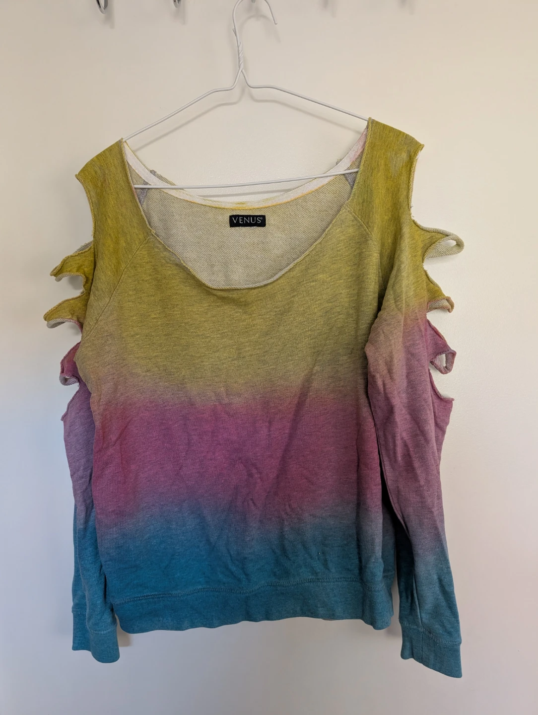 Venus Ombre Cut-Out Sweatshirt