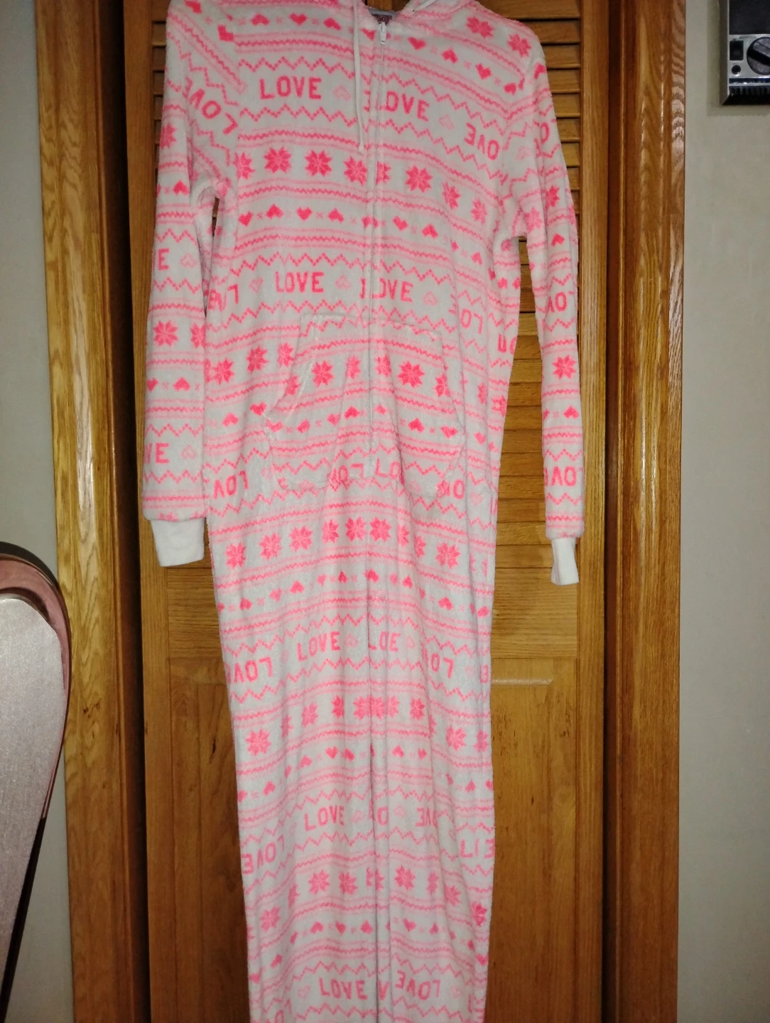 SO "Intimates" Fleece Onesie Pajamas - Size M