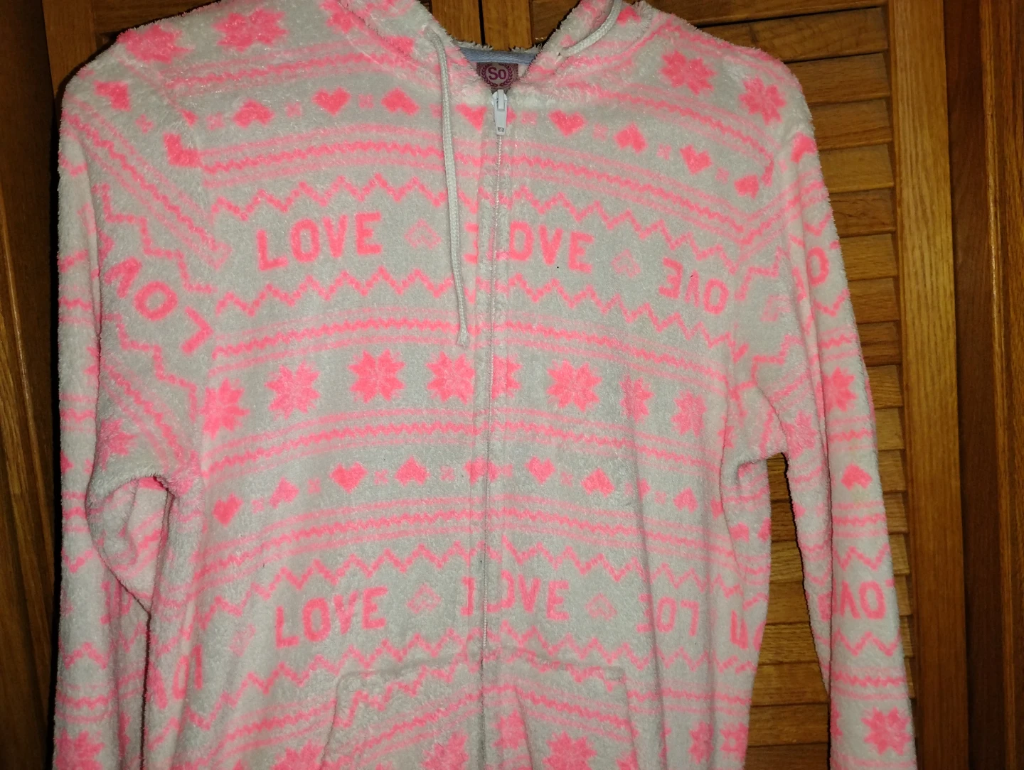 SO "Intimates" Fleece Onesie Pajamas - Size M - photo 2