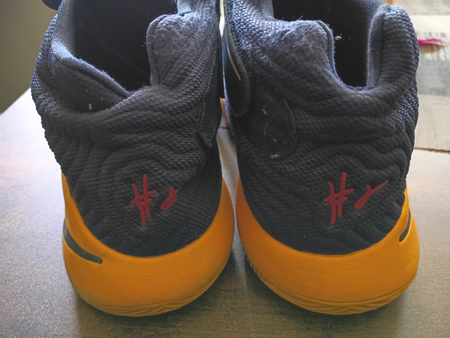 Nike Kyrie Flytrap II Navy Gold Basketball Shoes - photo 3
