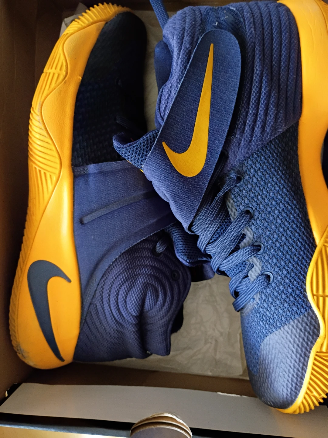 Nike Kyrie Flytrap II Navy Gold Basketball Shoes - photo 5