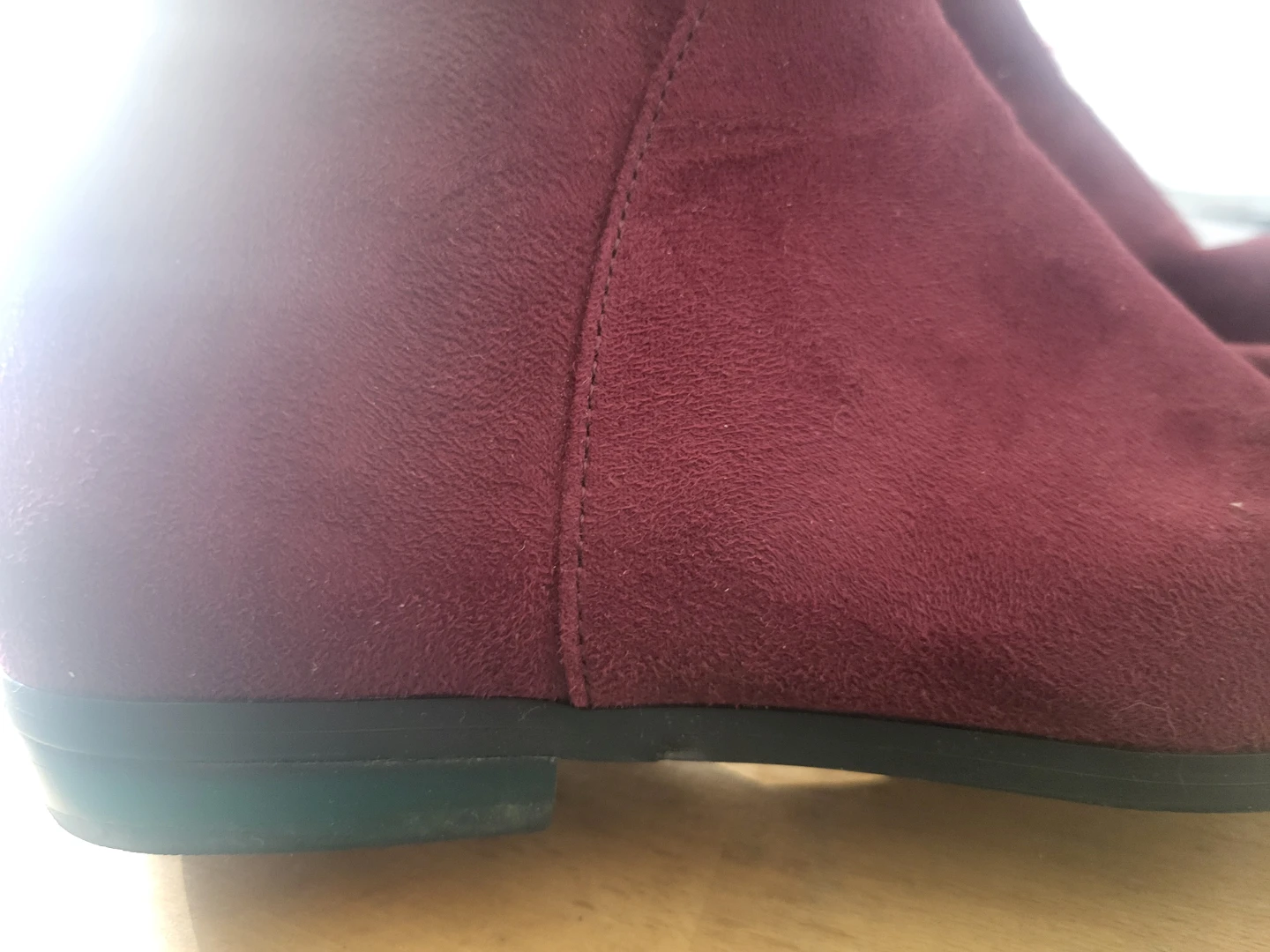 Liz & Co. Burgundy Suede Knee-High Boots - 6.5 - photo 3