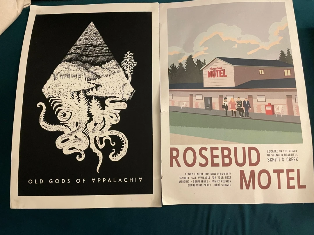 Rosebud Motel Schitt's Creek &  Old Gods of Appalachia Posters