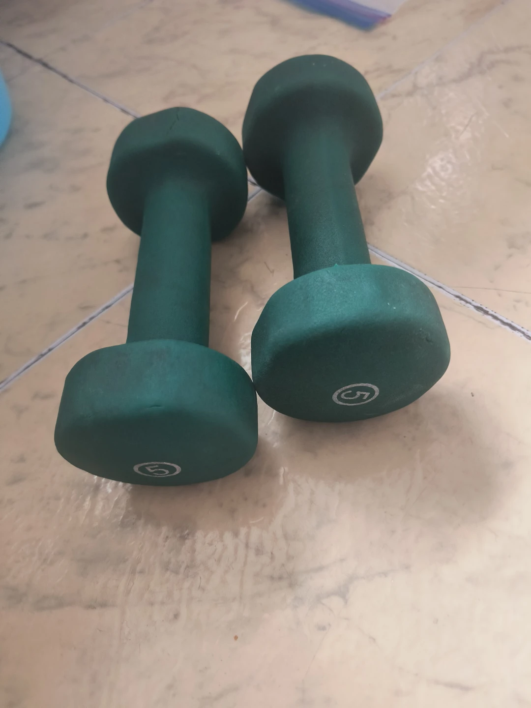 Green Dumbbell Set