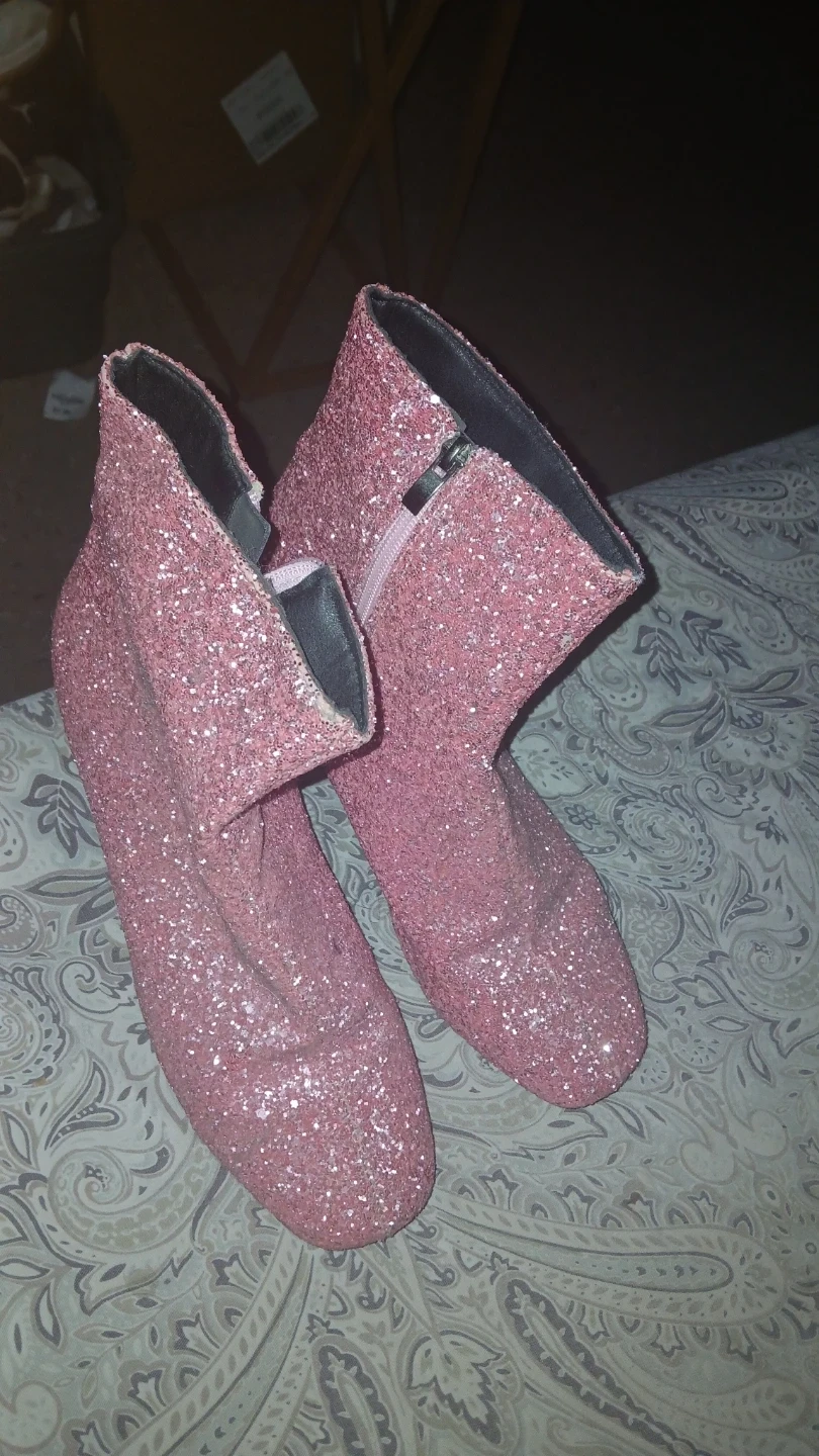 Women's Pink glittery booties - photo 2