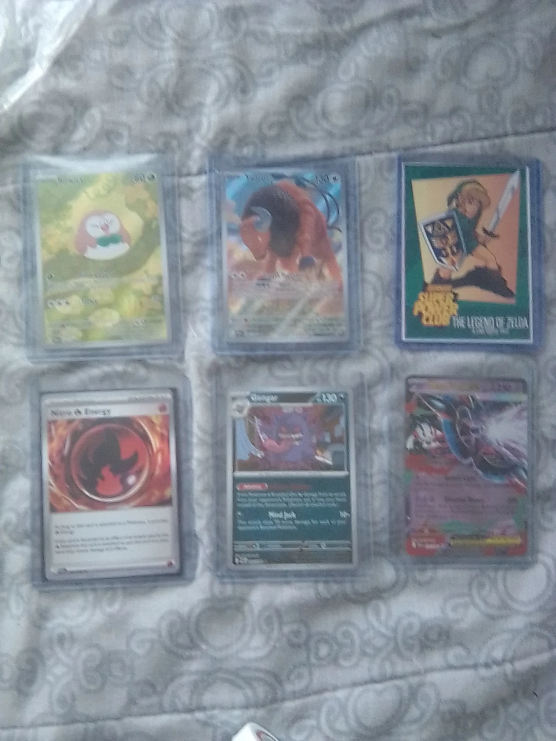 Mixed Pokemon Cards & Legend of Zelda Card